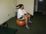 Abdominal Ball Crunch