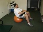 Abdominal Ball Crunch