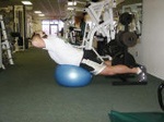 Reverse Hyperextension on a Ball